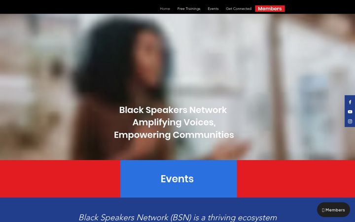 Screenshot of blackspeakersnetwork.com