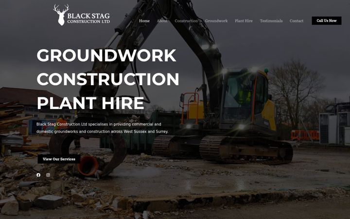 Skærmbillede af blackstagconstruction.co.uk