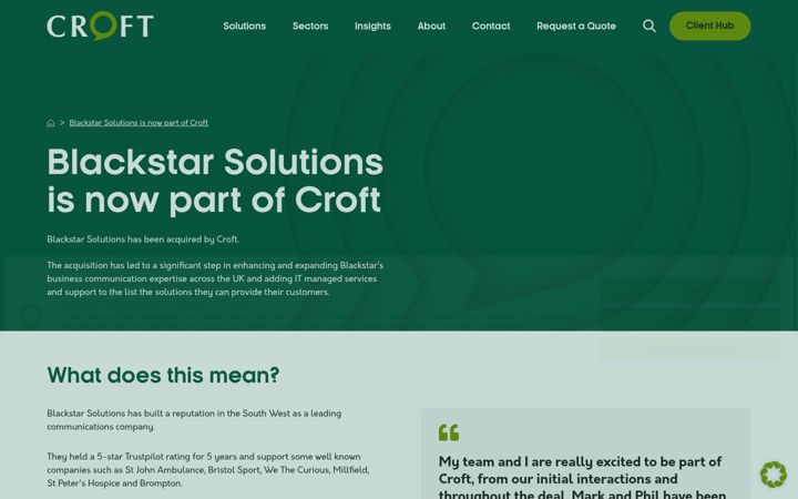 Screenshot of blackstarsolutions.co.uk