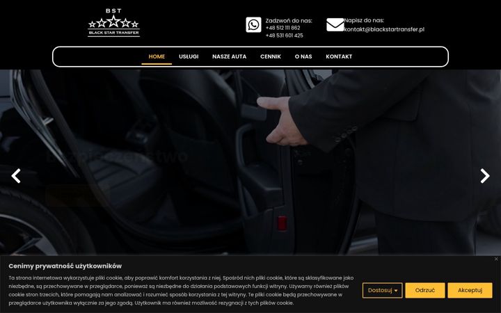 Screenshot of blackstartransfer.pl
