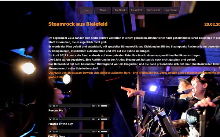 Screenshot of blacksteam-nrw.de