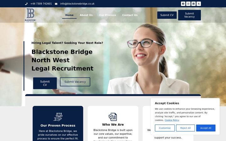 Screenshot of blackstonebridge.co.uk