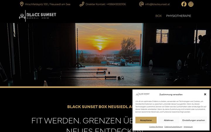 Screenshot of blacksunset.at