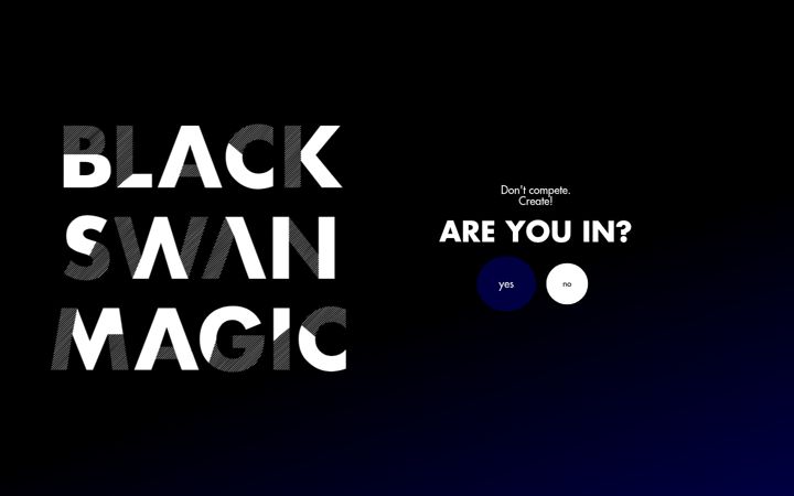 Screenshot of blackswan-magic.at
