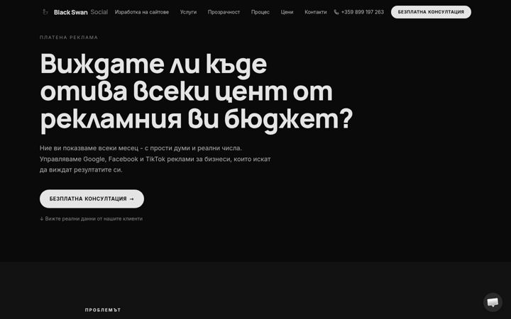 Screenshot of blackswan.social