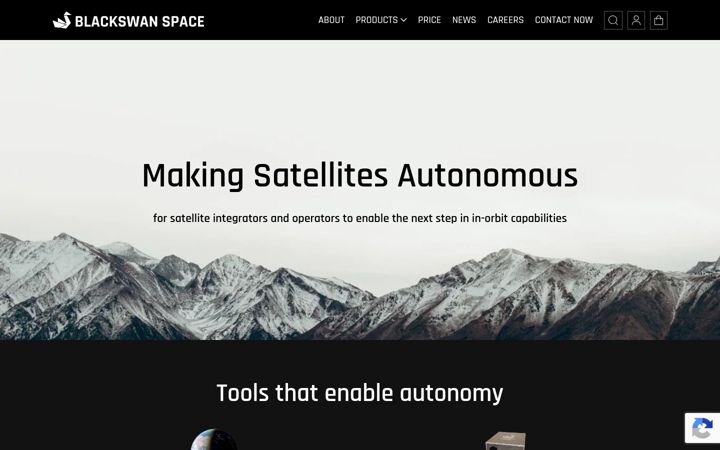 Screenshot of blackswanspace.com