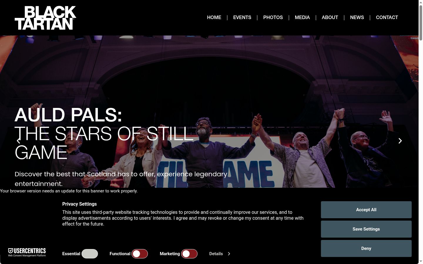 Screenshot tal-banner tal-kunsens muri qabel kwalunkwe interazzjoni