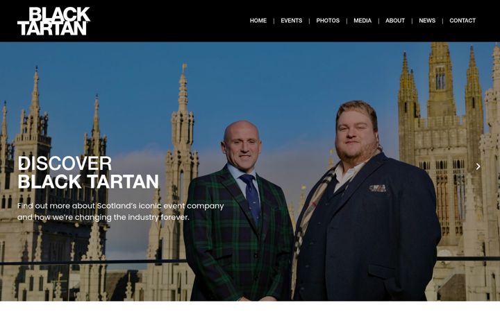 Screenshot ta' blacktartan.com