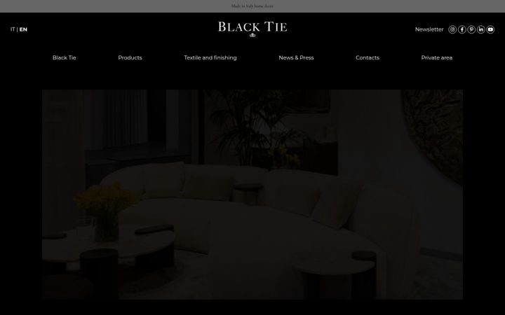 Screenshot of blacktiehomedecor.it