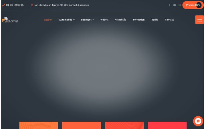 Posnetek zaslona blacktint.fr