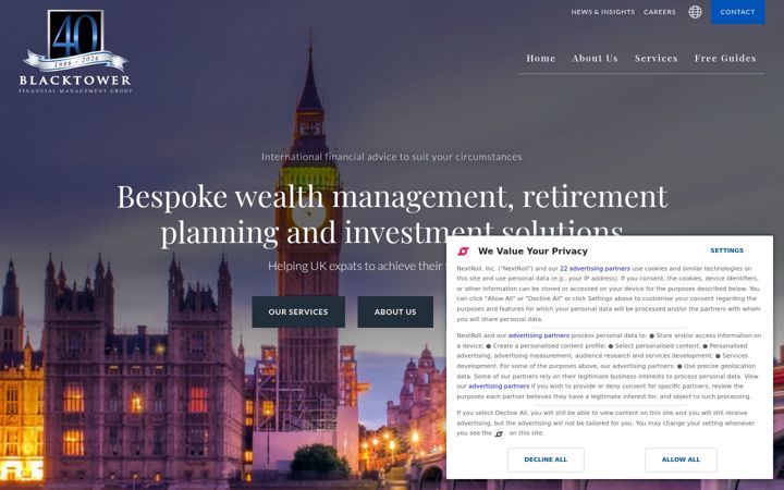 Screenshot of blacktowerfm.co.uk
