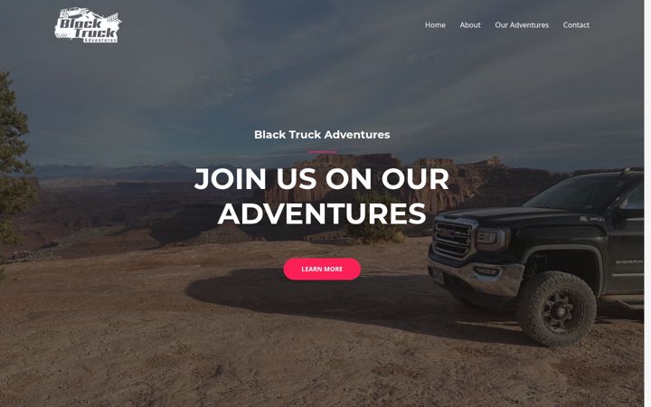 Екранна снимка на blacktruckadventures.com