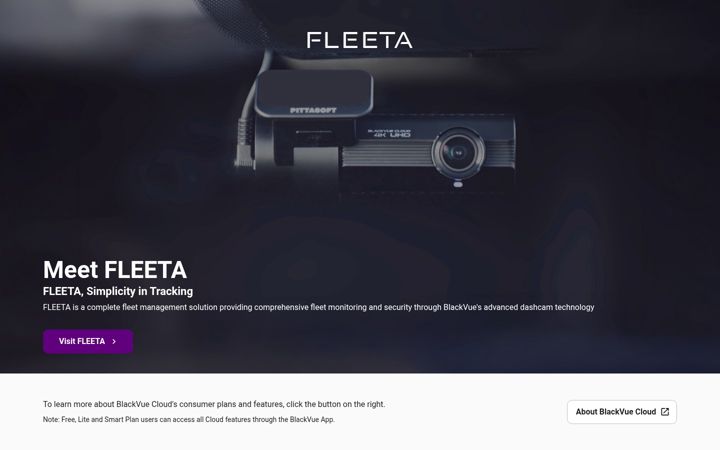Screenshot of blackvuecloud.com