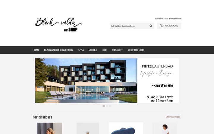 Screenshot of blackwaelder.de
