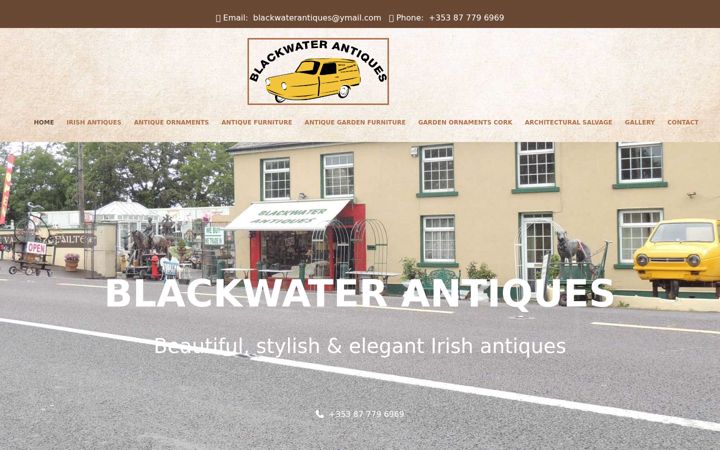 Screenshot of blackwaterantiques.com