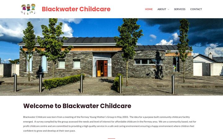 Screenshot van blackwaterchildcare.ie
