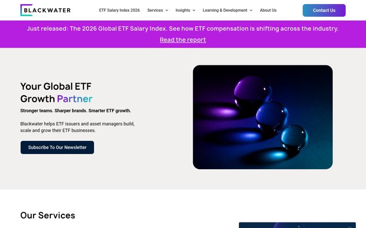Screenshot van blackwateretf.com