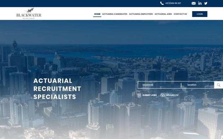 Zrzut ekranu blackwaterrecruitment.com.au