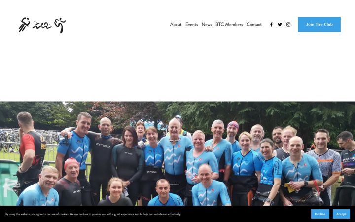 Screenshot of blackwatertriclub.com