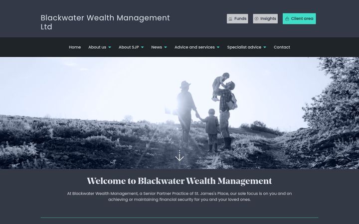 Screenshot of blackwaterwealthmanagement.co.uk