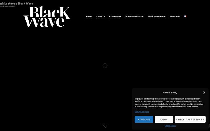 Screenshot of blackwavemonaco.com