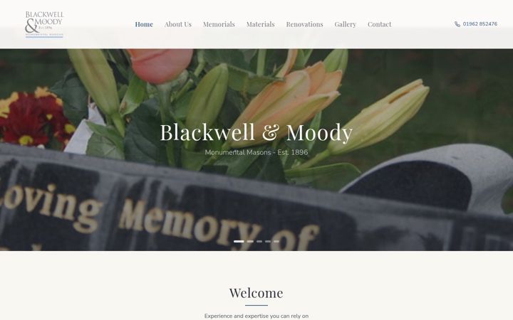 Screenshot of blackwellandmoody.co.uk