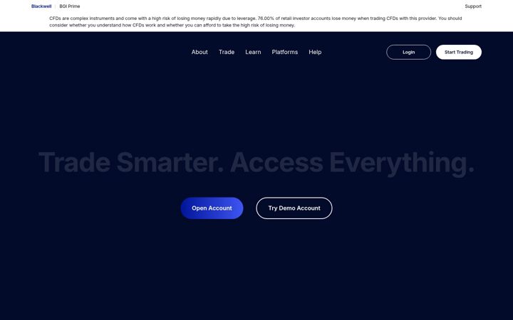 Screenshot of blackwellglobal.com