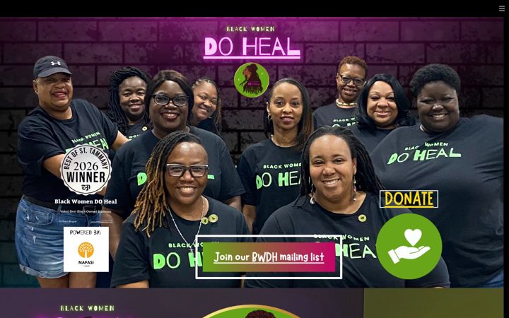 Screenshot of blackwomendoheal.org