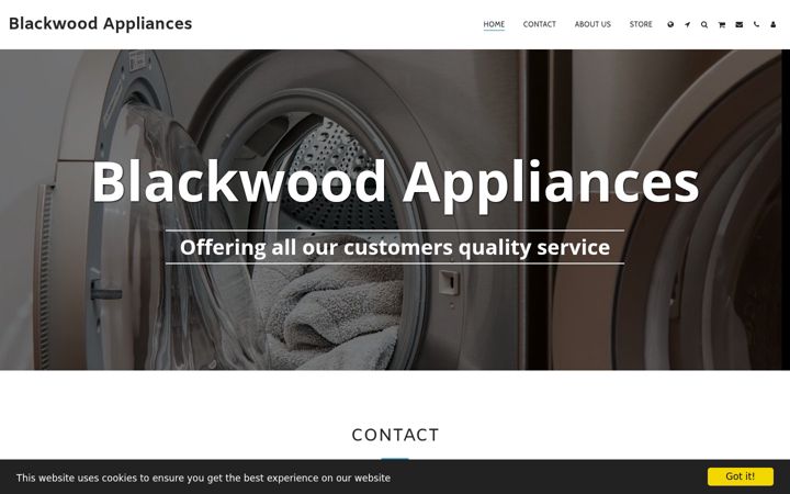 Screenshot of blackwoodappliancesltd.co.uk