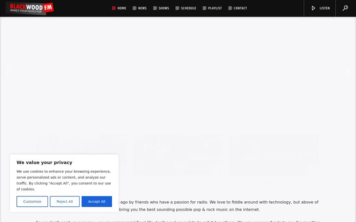 Screenshot of blackwoodfm.com