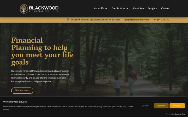 Screenshot of blackwoodfp.co.uk