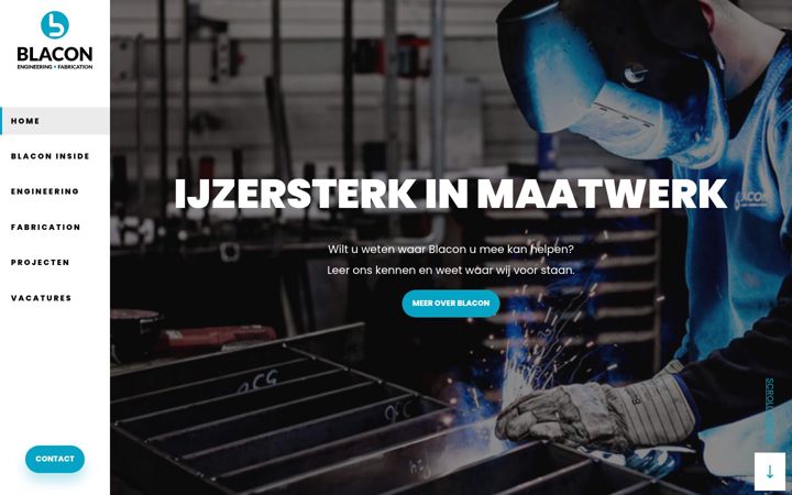 Screenshot of blacon.nl
