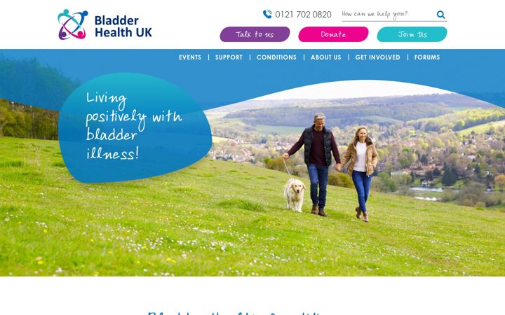 Screenshot of bladderhealthuk.org