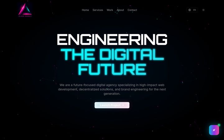 Screenshot of blade-agency.net