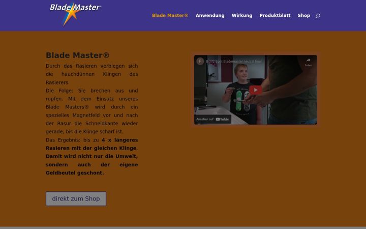 Ekraanipilt saidist blade-master.de
