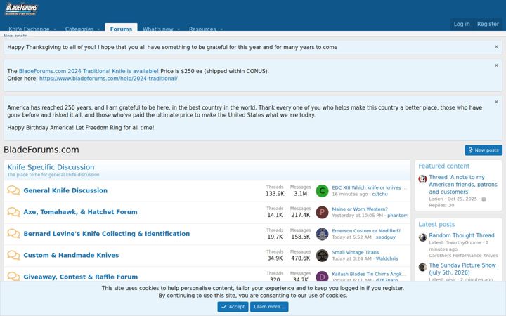 Ekrano kopija bladeforums.com