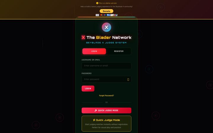 Screenshot of bladernetwork.com