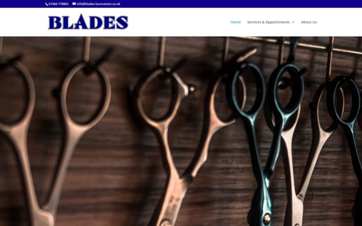 Screenshot of blades-launceston.co.uk