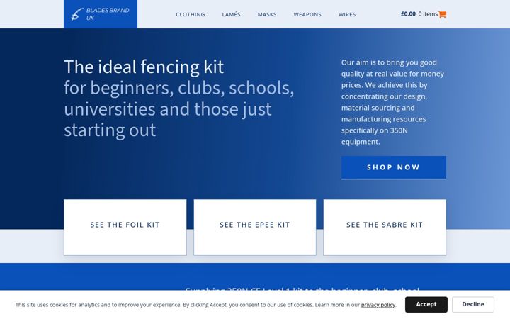 Screenshot von bladesbrand.com