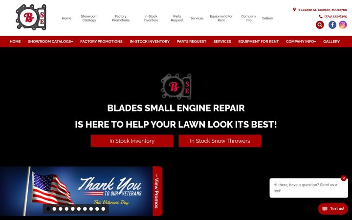 Skærmbillede af bladessmallengine.com