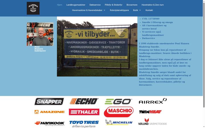 Screenshot of bladstrup.dk