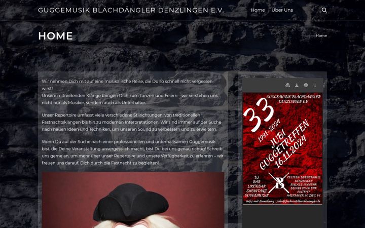 Screenshot of blaechdaengler.de