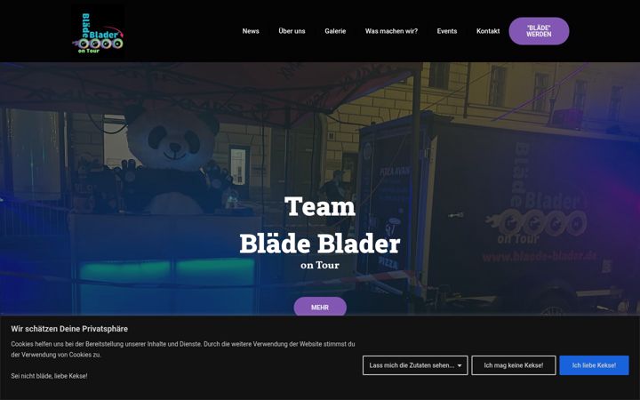 Captura de ecrã de blaede-blader.de