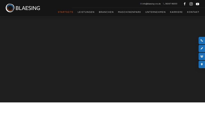 Screenshot of blaesing-cnc.de