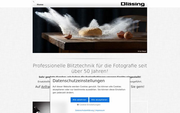 Screenshot of blaesingblitz.de