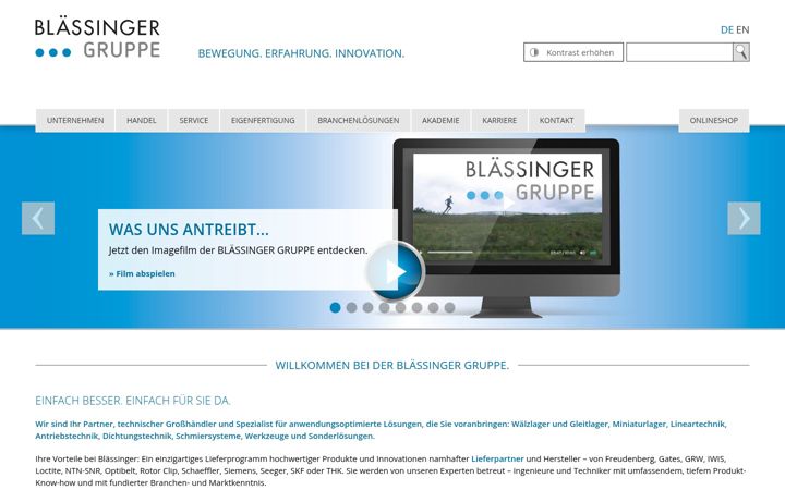 Captura de ecrã de blaessinger.com