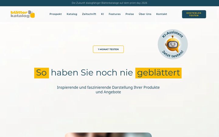 Screenshot of blaetterkatalog.de