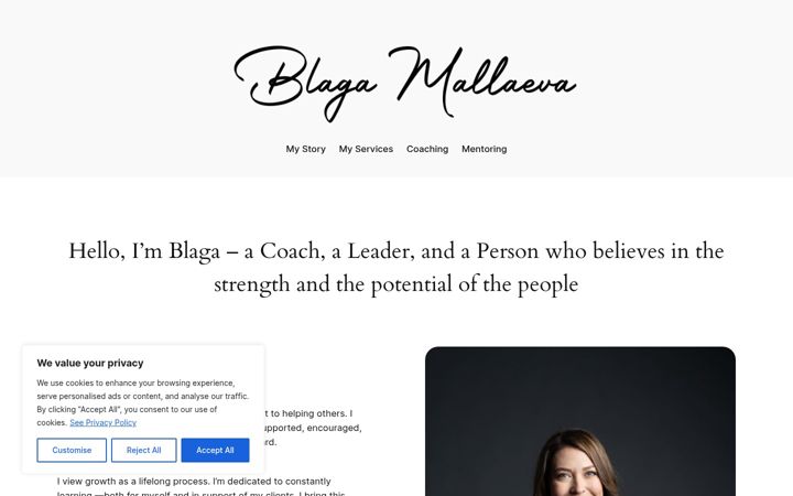 Screenshot of blagamallaeva.com