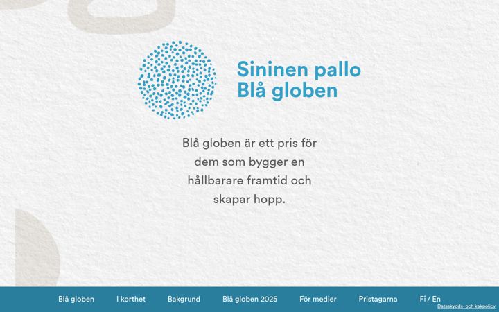 Screenshot of blagloben.fi