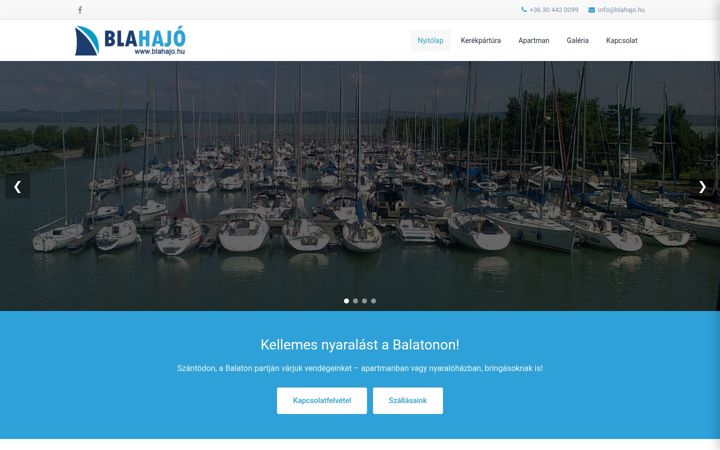 Screenshot of blahajo.hu